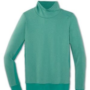 Teal Notch Thermal Long-Sleeve Mock Neck Tee